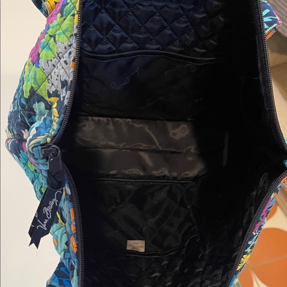 Vera Bradley Midnight Blues Multicolor Floral Tote - Picture 6 of 6